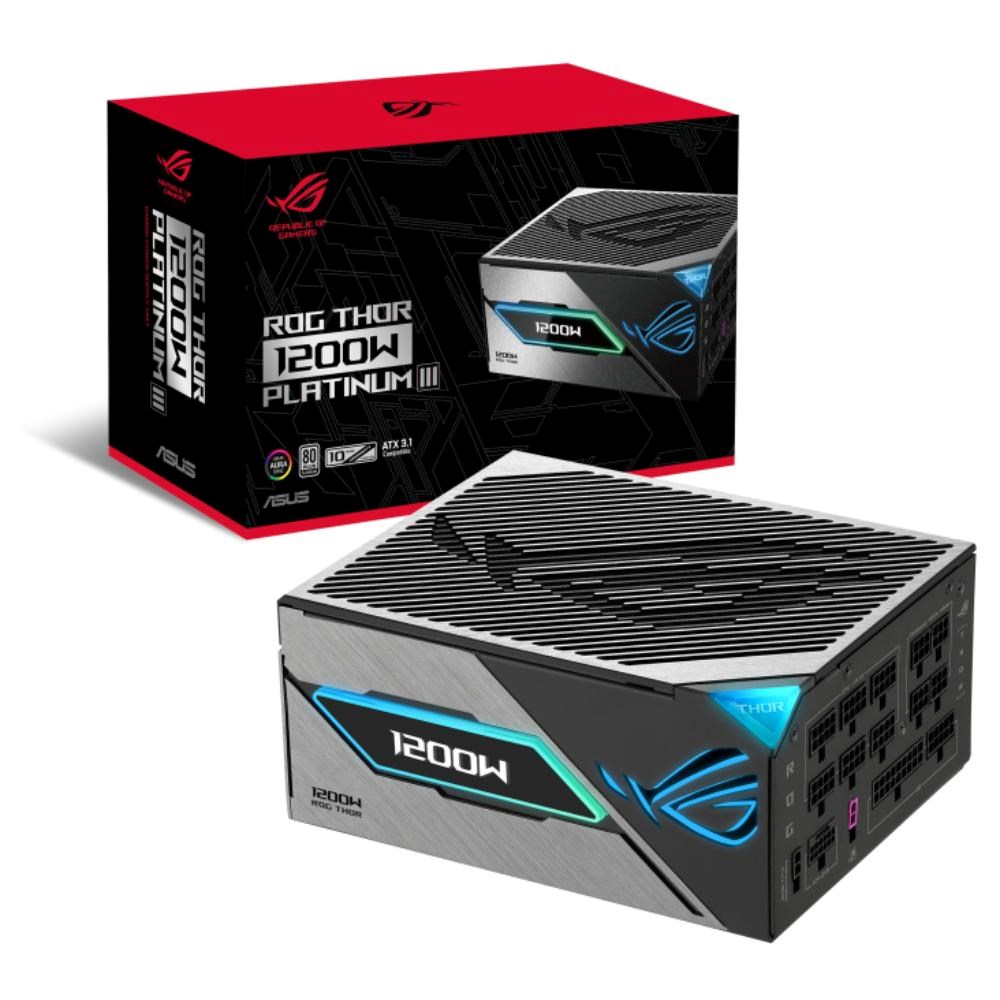 ASUS zdroj ROG Thor 1200W Platinum III, 135mm, 80Plus Platinum, ATX 3.1
