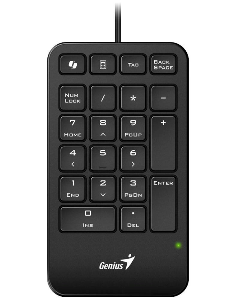 GENIUS Numerická klávesnice NumPad 125, Drátová USB-C, černá