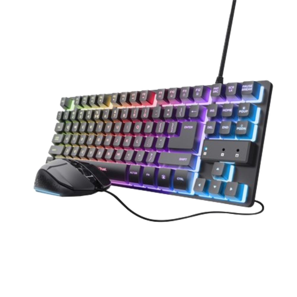 TRUST Sada klávesnice + myš GXT 798 2v1 Gaming set, černá