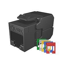 Solarix Samořezný keystone CAT5E UTP SXKJ-5E-UTP-RAL-SA, RAL FIT moduly, SECURE CAP