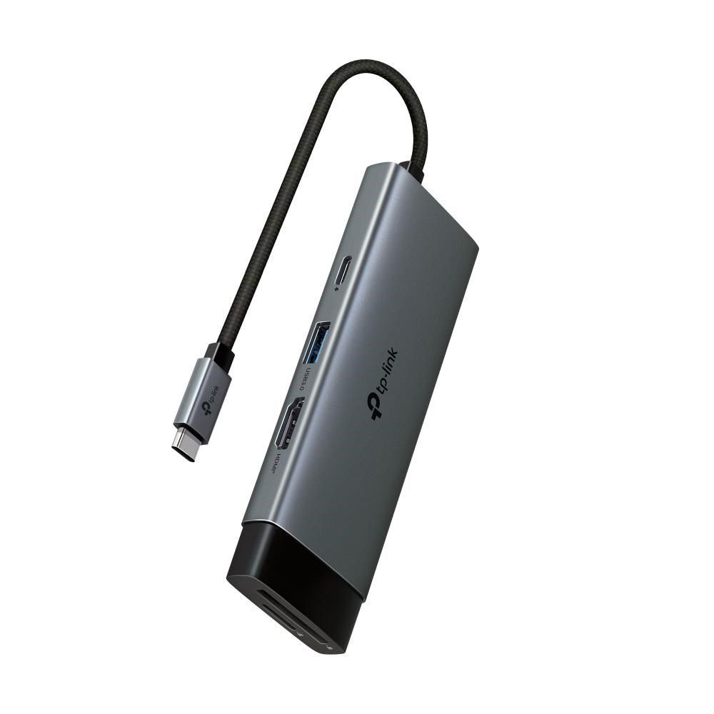 TP-Link UH7021C USB-C hub 7v1 (3x USB3.2Gen1,1xUSB-C3.2Gen1, 1xHDMI, 1xSD, 1xmicroSD, PD 100W)