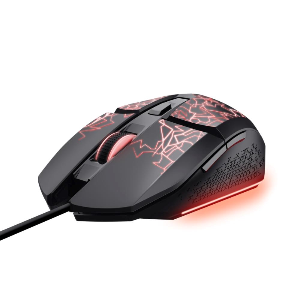 TRUST Myš GXT 113 Felox, Drátová USB, RGB, černá