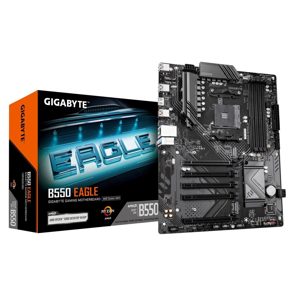 GIGABYTE MB Sc AM4 B550 EAGLE, AMD B550, 4xDDR4, 1xHDMI