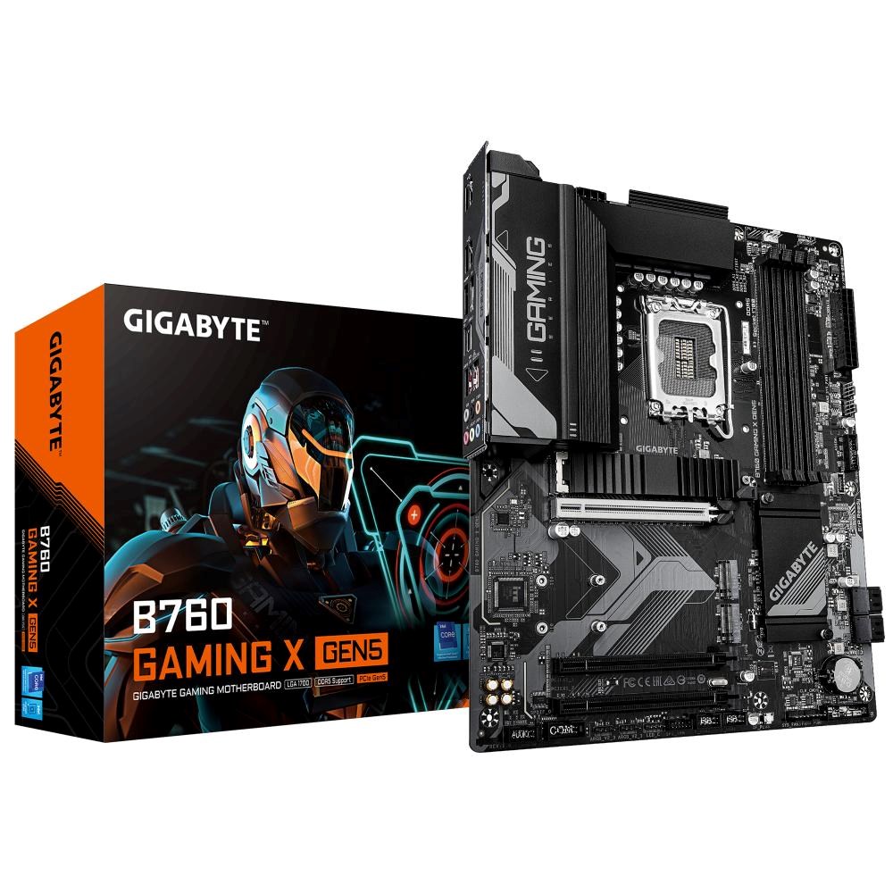 GIGABYTE MB Sc LGA1700 B760 GAMING X GEN5, Intel B760, 4xDDR5, 1xDP, 1xHDMI