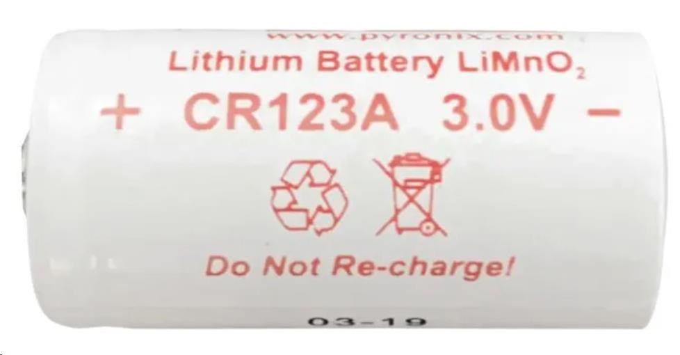 Hikvision DS-PDP-IN-CR123A, Lithiová baterie 1600 mAh; 3.0V