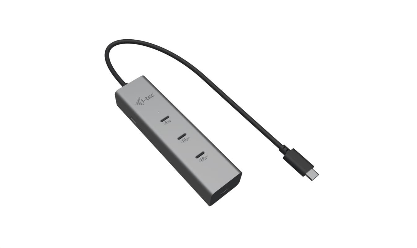 i-tec USB-C Charging Metal HUB 5port with USB-C video 8K, Power Delivery 85W