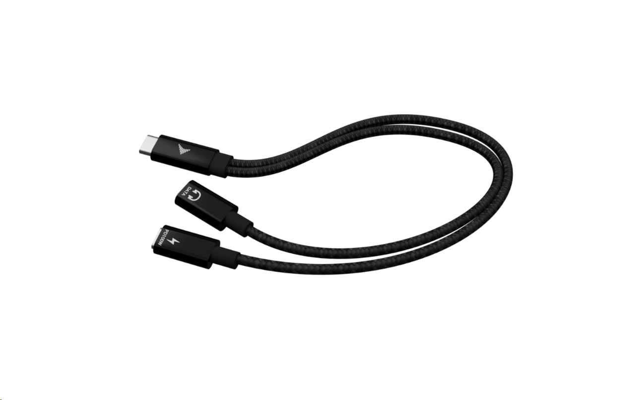 i-tec USB-C Cable Splitter Audio/Data, Power Delivery 100W