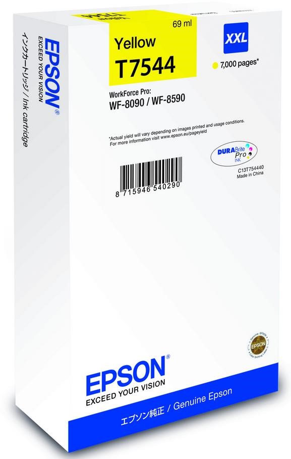 EPSON Ink bar WF-8090 / WF-8590 Ink Cartridge XXL Yellow - 7000str. (69 ml)