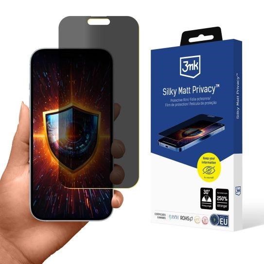3mk ochranná folie Silky Matt Privacy pro Apple iPhone 17