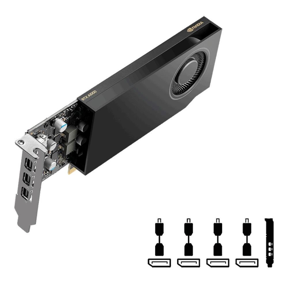 PNY VGA NVIDIA RTX A1000 8G, 8G GDDR6, 4xmDP