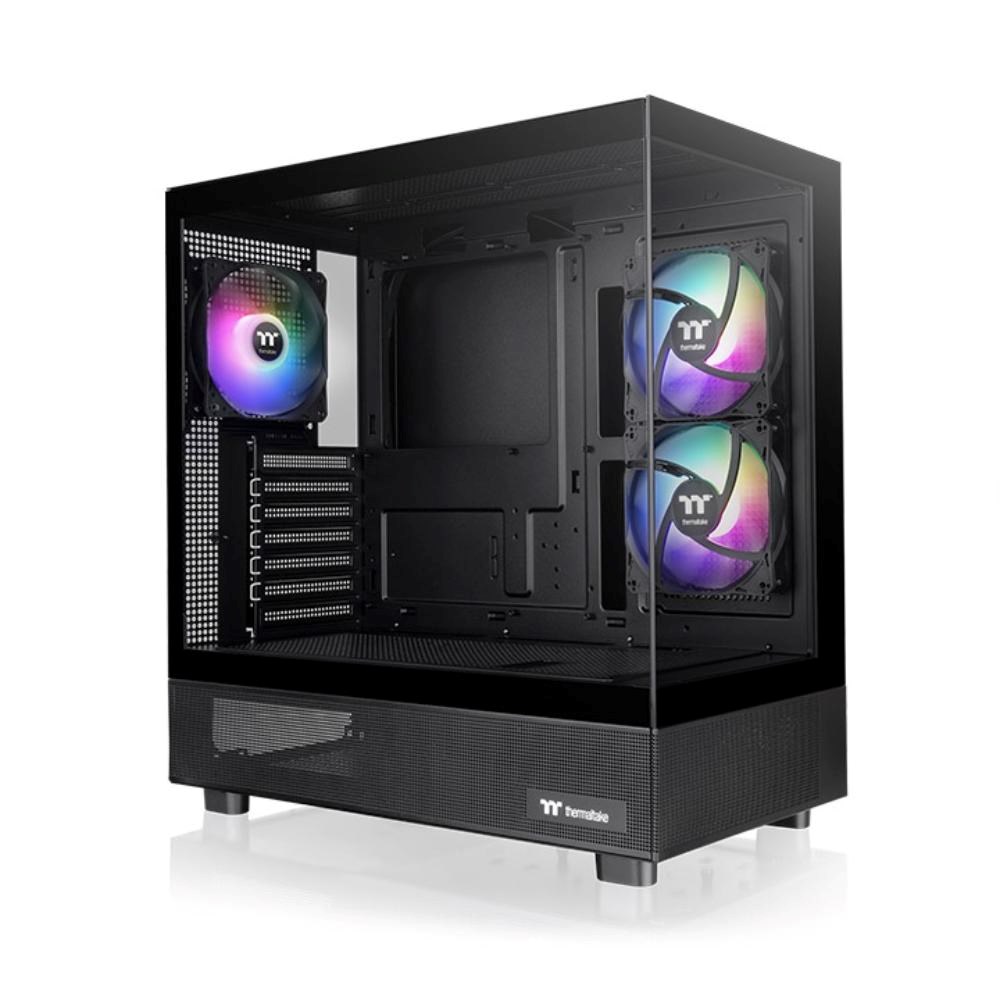 THERMALTAKE Case View 270 Plus TG ARGB, ATX, Průhledná bočnice, 3x 120mm ARGB Fan, černá