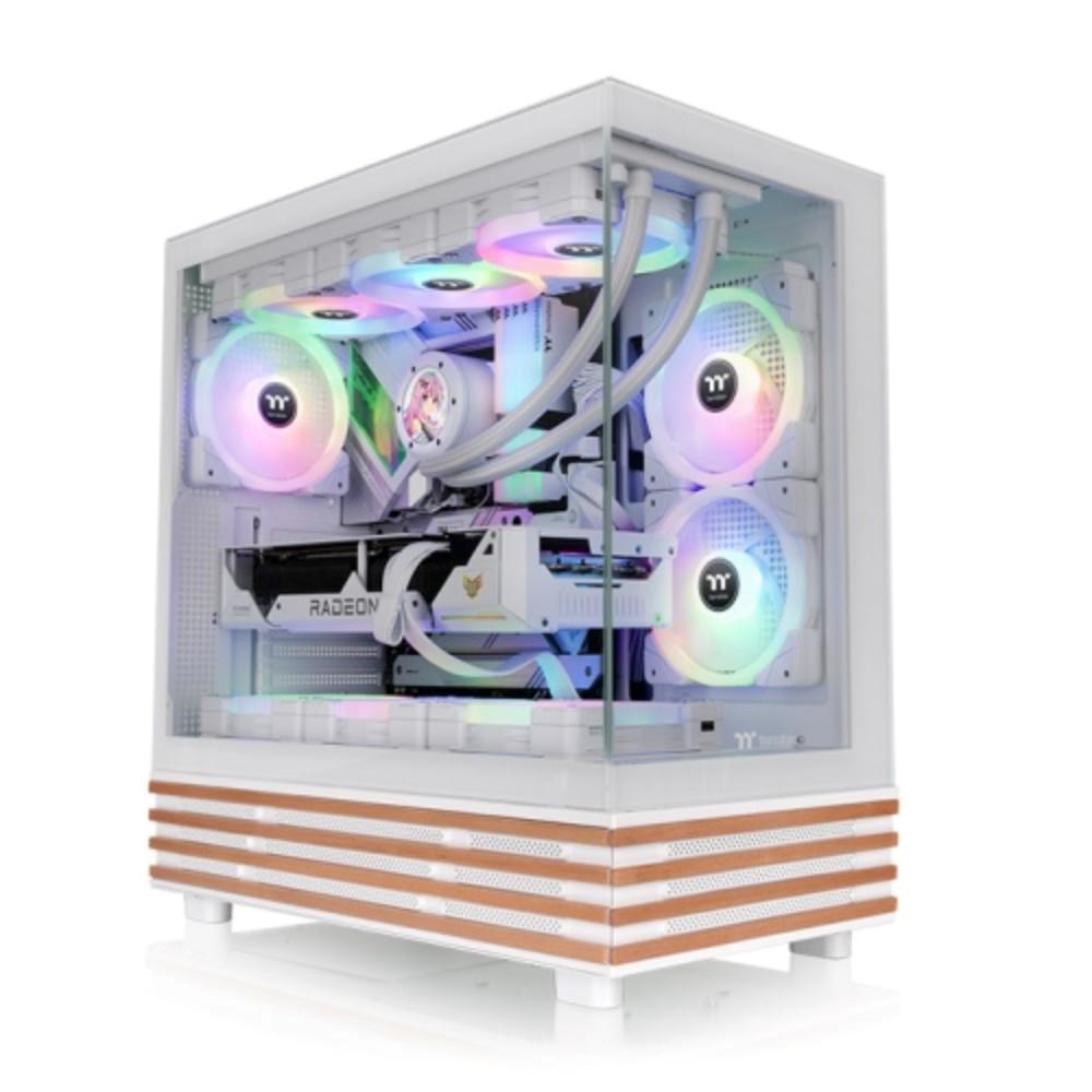 THERMALTAKE Case View 270 Plus WS ARGB, Průhledná bočnice, bílá