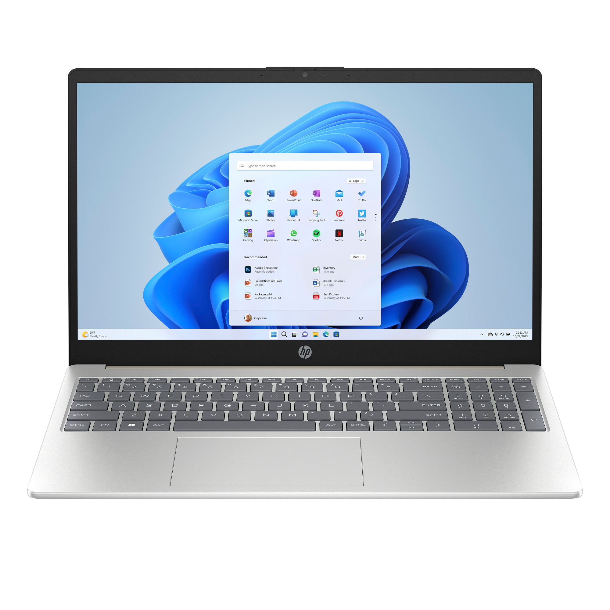 NTB HP 15-fc0024nc, Ryzen 5-7520U (Copilot), 15.6 FHD 250nit 16GB /512GB, Radeon, Win11, Gold + 3m GamePass