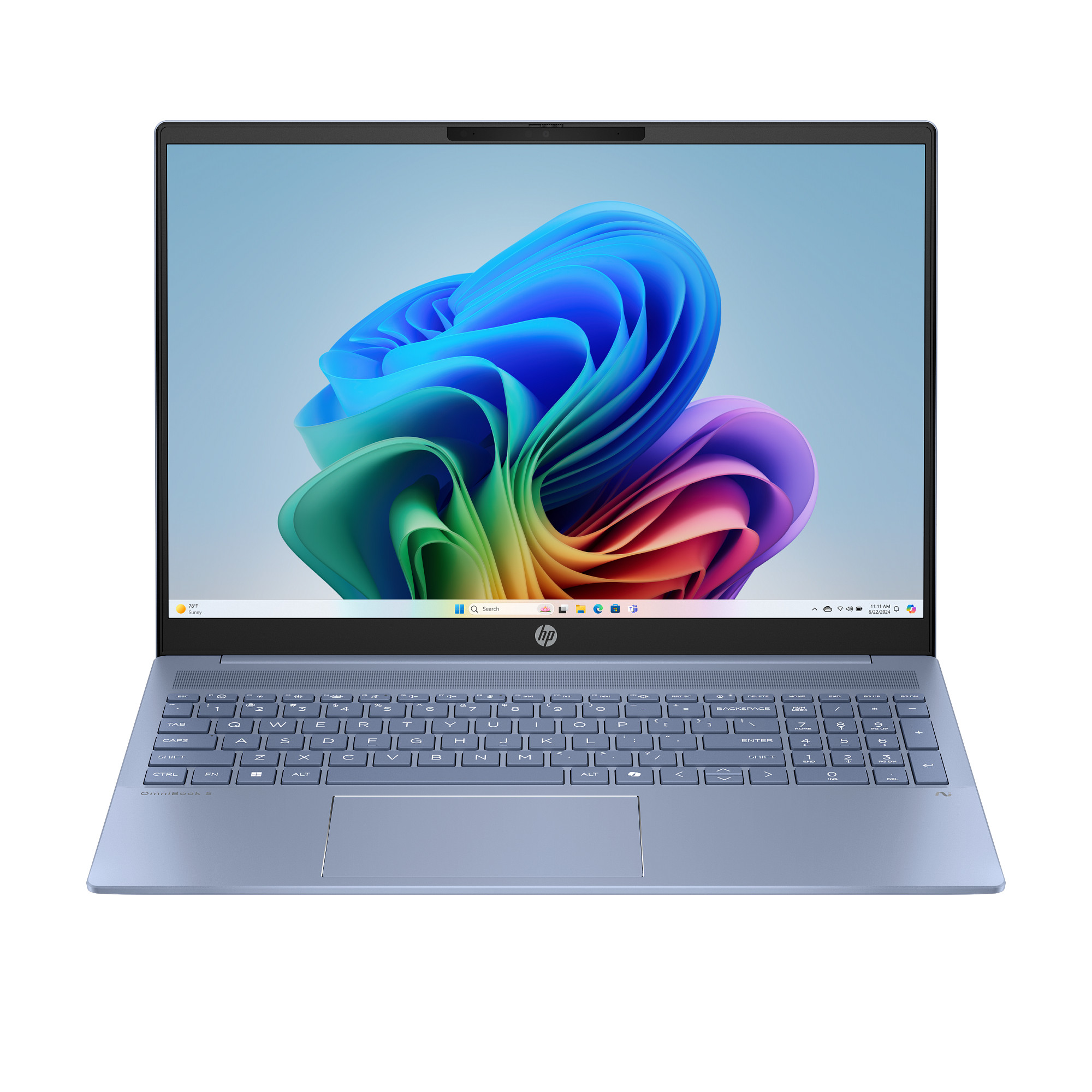 NTB HP OmniBook 5 16-ag1005nc, R7 350 AI (50 TOPs), 16.0" OLED BV 300nits,32GB/1TB,Radeon 860, Win11, Blue + 3m GamePass