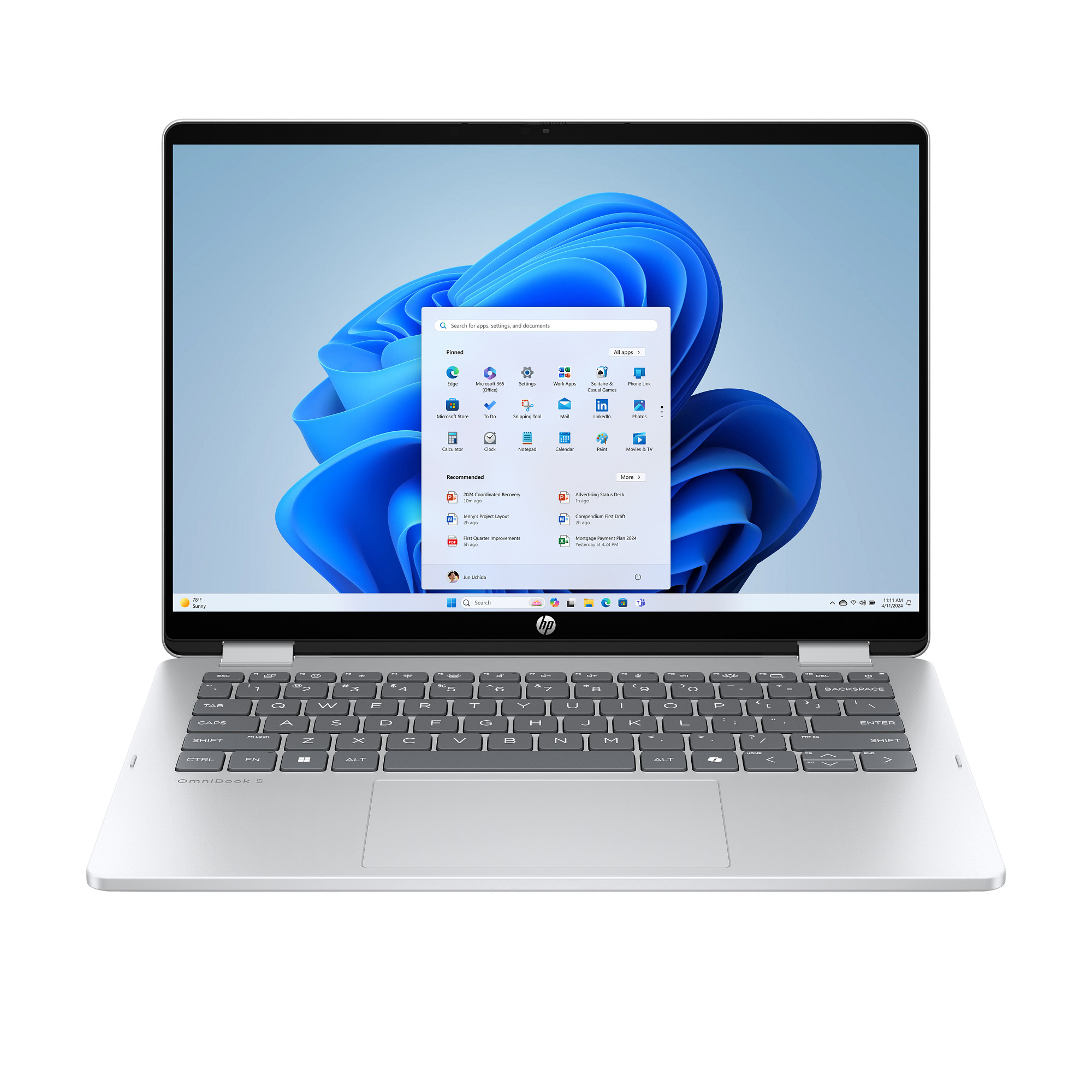NTB HP OmniBook 5 Flip 14-fp0004nc, Core 7-150U, Touch/14" 2K OLED, 16GB LPDDR, 1TB, Win 11, 3m GamePass