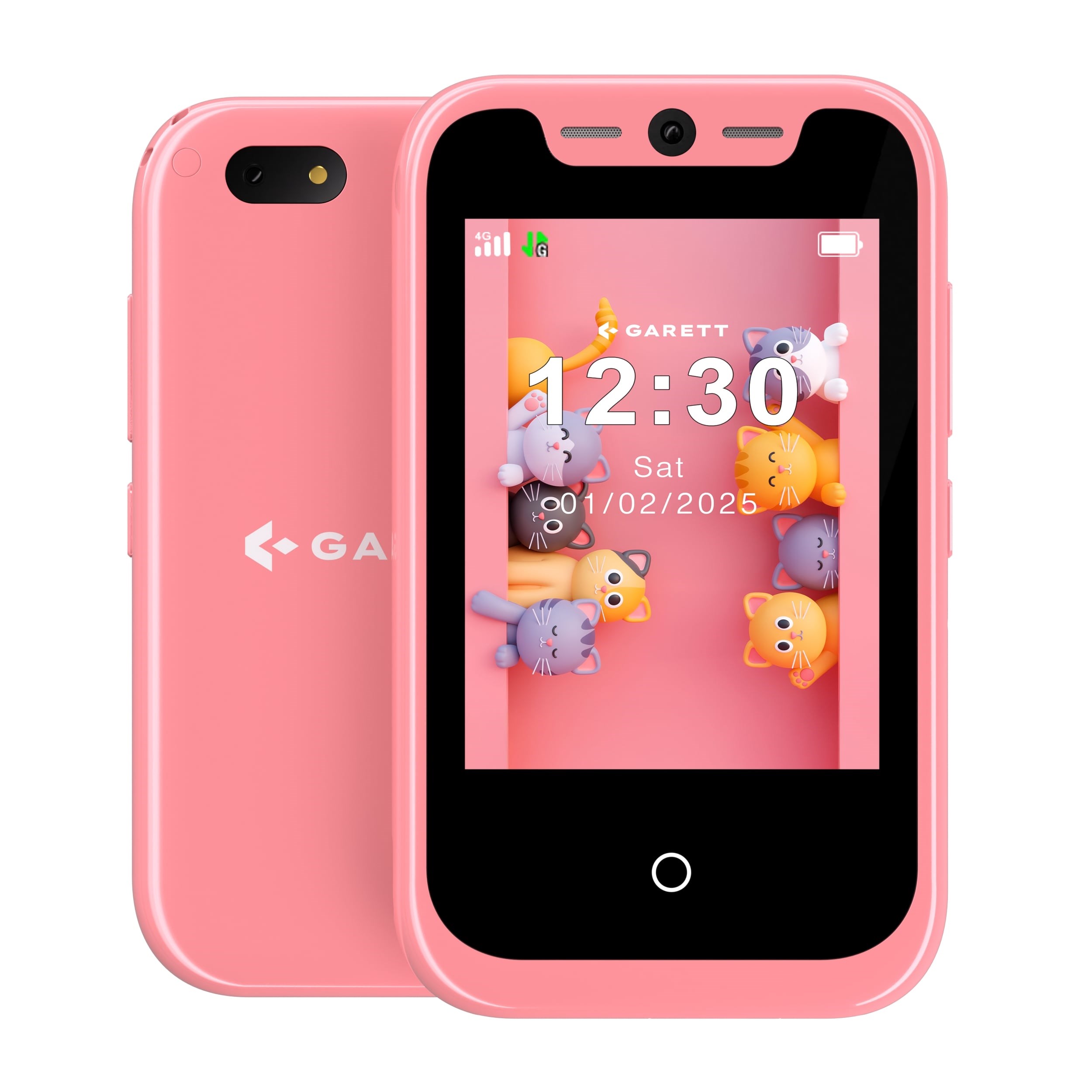 Garett Smartphone OneKid Pink - telefon pro děti, s rodičovským dohledem, růžový