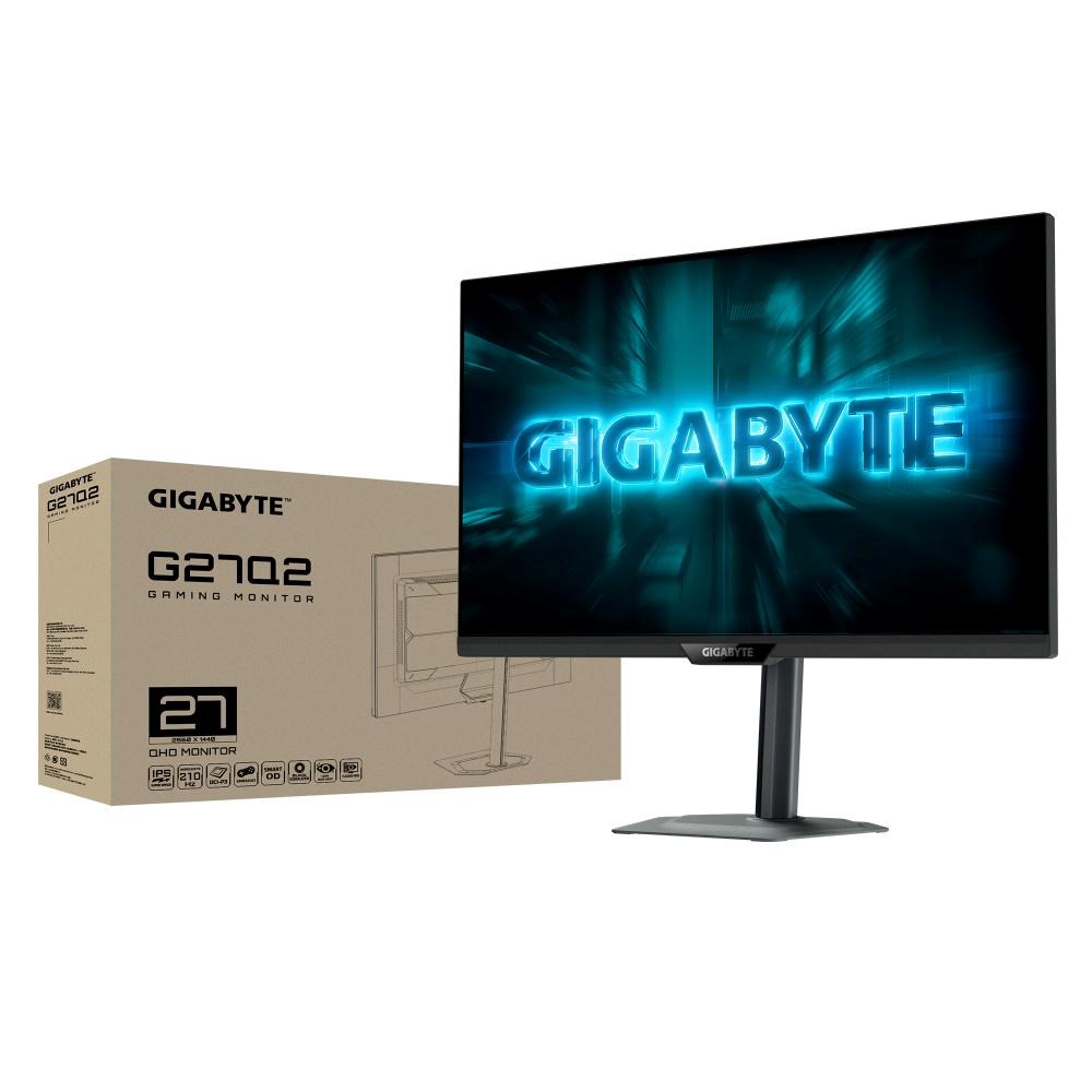 GIGABYTE LCD - 27" Gaming monitor G27Q2, IPS, 2560x1440 QHD, 200Hz, 1000:1, 350cd/m2, 1ms, 2xHDMI, 1xDP