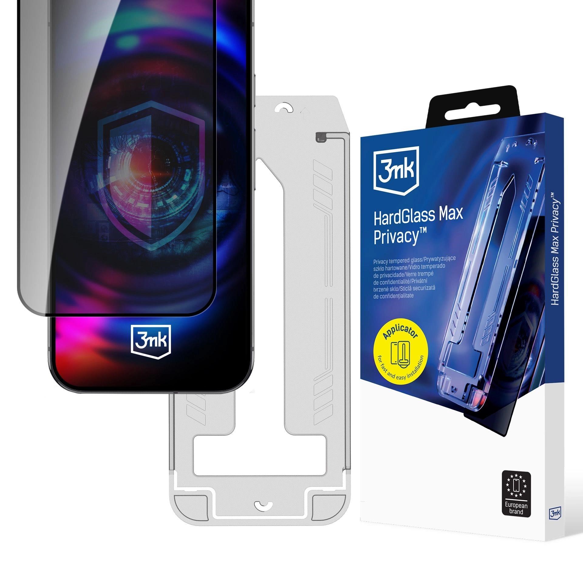 3mk tvrzené sklo HardGlass Max Privacy FrameFit pro Apple iPhone 15 Pro Max
