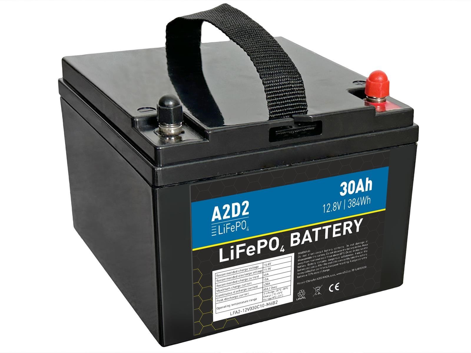 AVACOM A2D2 Baterie pro LiFePO4 12,8V 30Ah M6