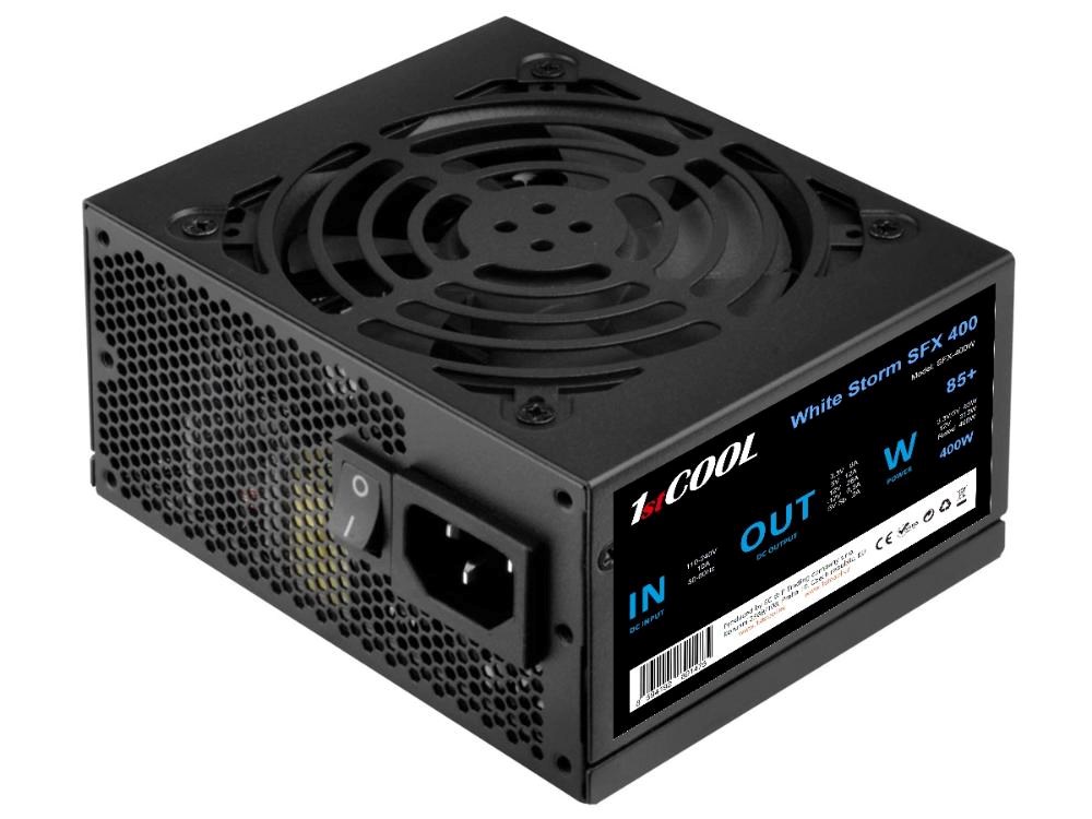 BAZAR - 1stCOOL Zdroj White Storm SFX 400 85+, 400W, SFX, černá - Po opravě