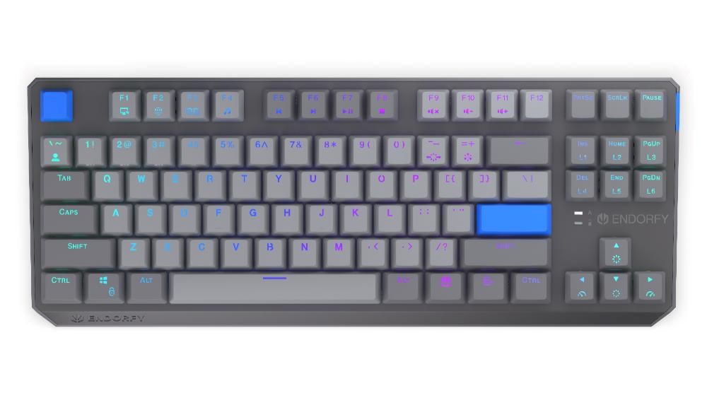 ENDORFY Herní klávesnice Thock V2 TKL, Mechanická, Bezdrátová, US, ARGB