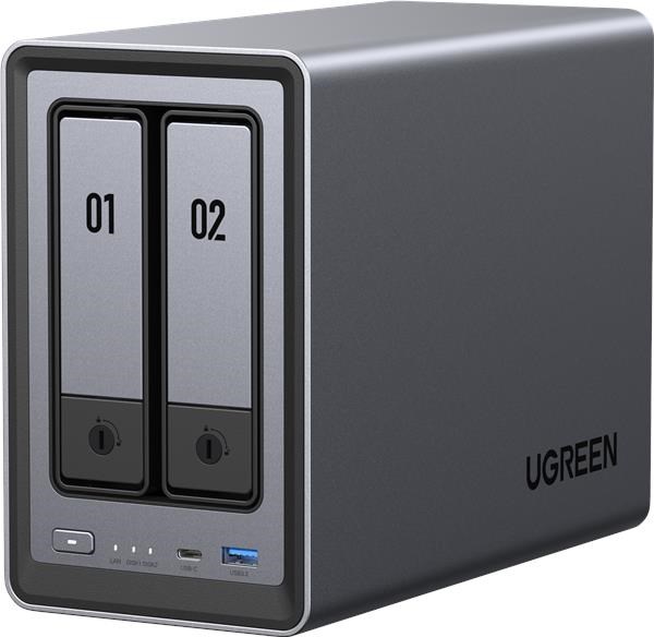 UGREEN NASync DXP2800 (4C/IntelN100/3,4GHz/8GBRAM/2xSATA/2xM.2/1x2,5GbE/2xUSB2.0/2xUSB3.2/1xUSB-C/HDMI)