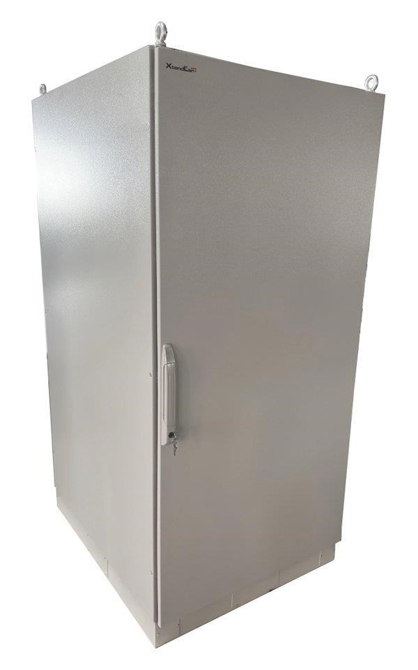 XtendLan 19" venkovní stojanový rozvaděč 42U 800x1000, krytí IP54, nosnost 1600kg, podstavec, ventilace, termostat, šedý