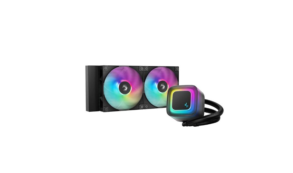 DEEPCOOL Vodní chladič LE240 V2, ARGB, 2x120mm, AM5, LGA1851, černá