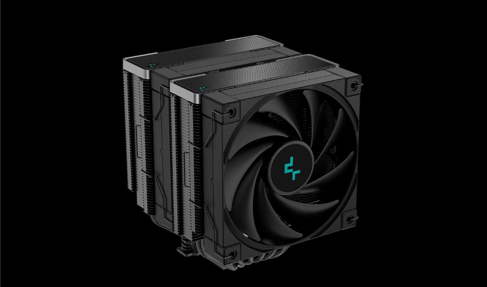 DEEPCOOL CPU Chladič AK620 ZERO DARK, 2x120mm, LGA1851, AM5, černá