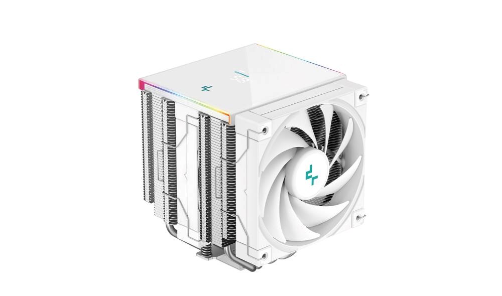 DEEPCOOL CPU Chladič AK620 DIGITAL SE WH, ARGB, 2x120mm, LGA1851, AM5, bílá