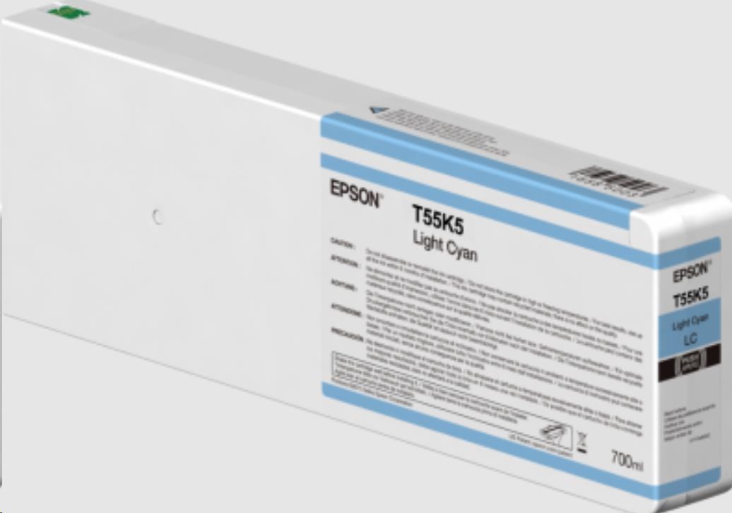 EPSON ink Singlepack Light Cyan T55K500 UltraChrome HDX/HD 700ml