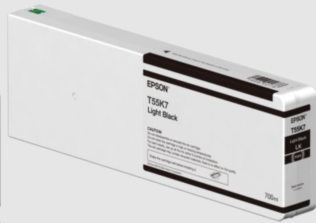 EPSON ink Singlepack Light Black T55K700 UltraChrome HDX/HD 700ml