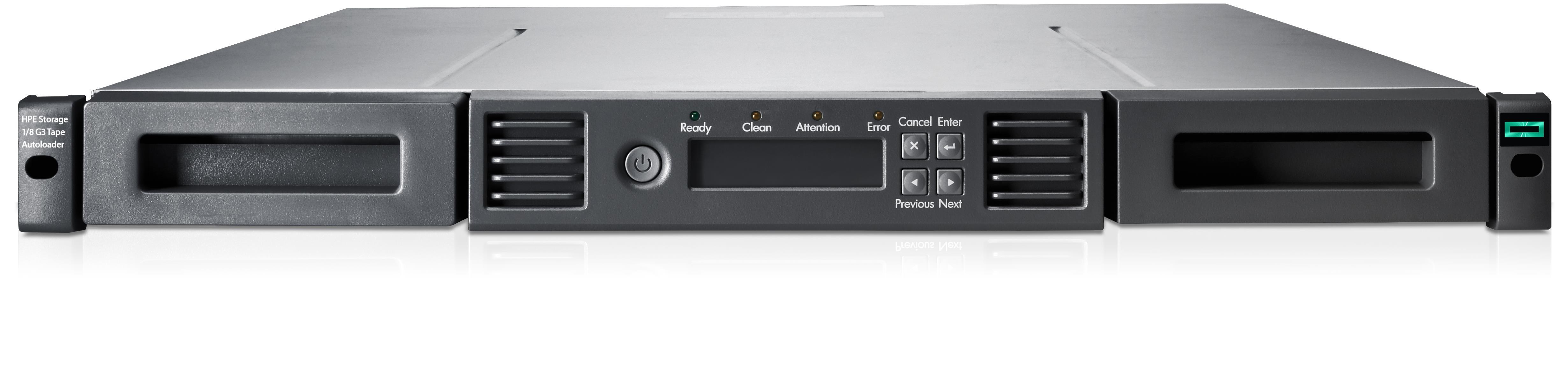 HPE Storage MSL 1/8 Tape Autoloader 1x MSL LTO-8 Fibre Channel 5x LTO-8 30TB Data Cartridges