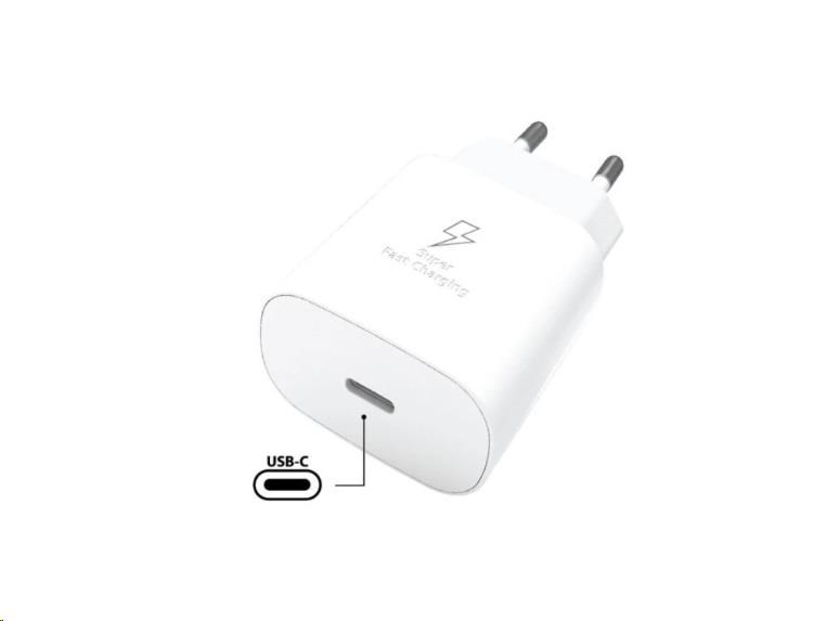 WG - Síťová nabíječka GaN 1x USB-C, PD 25W, PPS, white