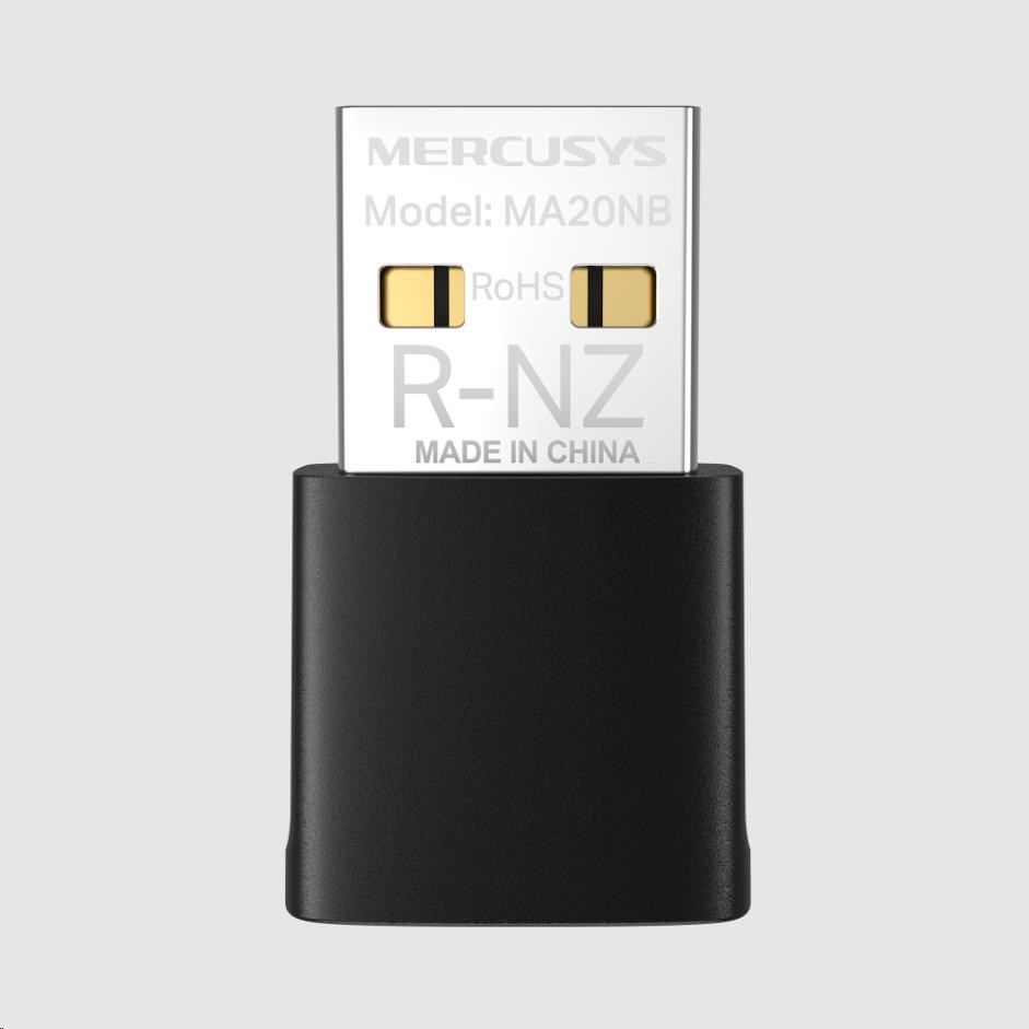MERCUSYS MA20NB WiFi5 USB nano adapter (AC650,2,4GHz/5GHz,Bluetooth5.0,USB2.0)