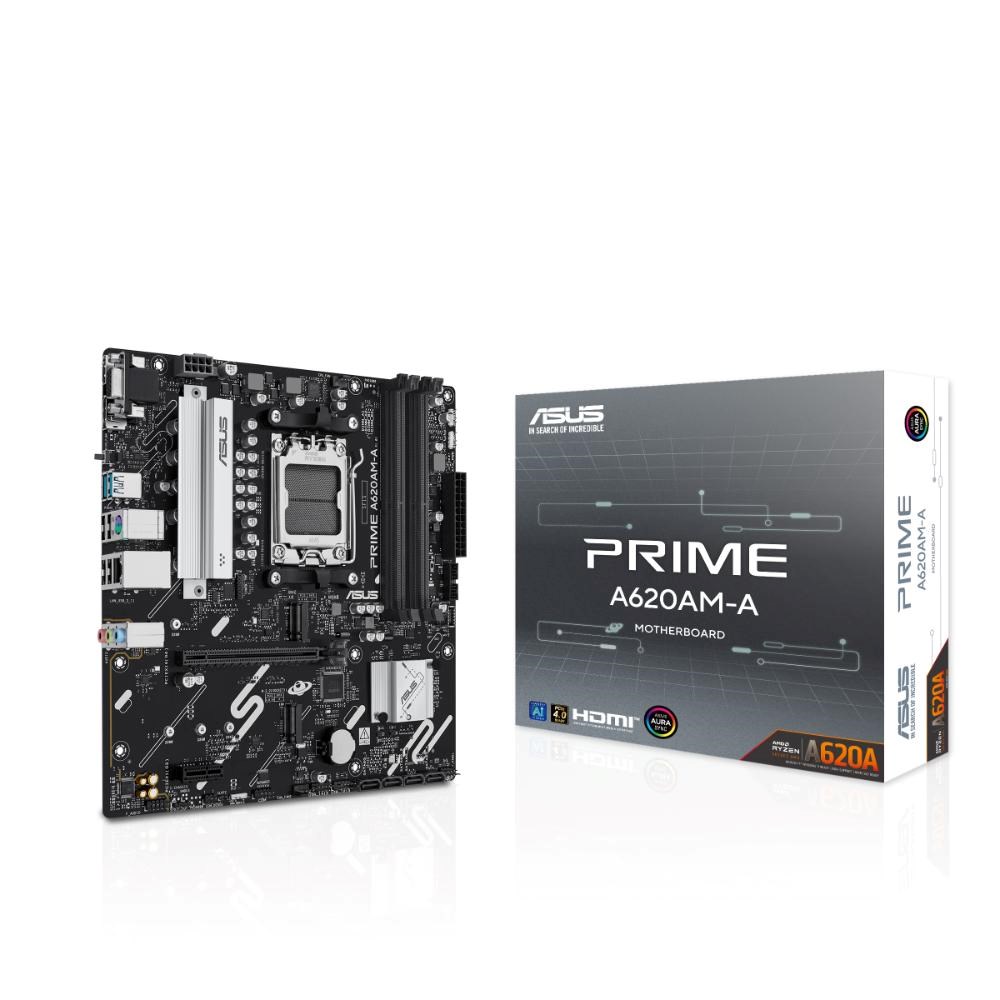 ASUS MB Sc AM5 PRIME A620AM-A-CSM, 4xDDR5, 1xDP, 1xHDMI, 1xVGA, mATX