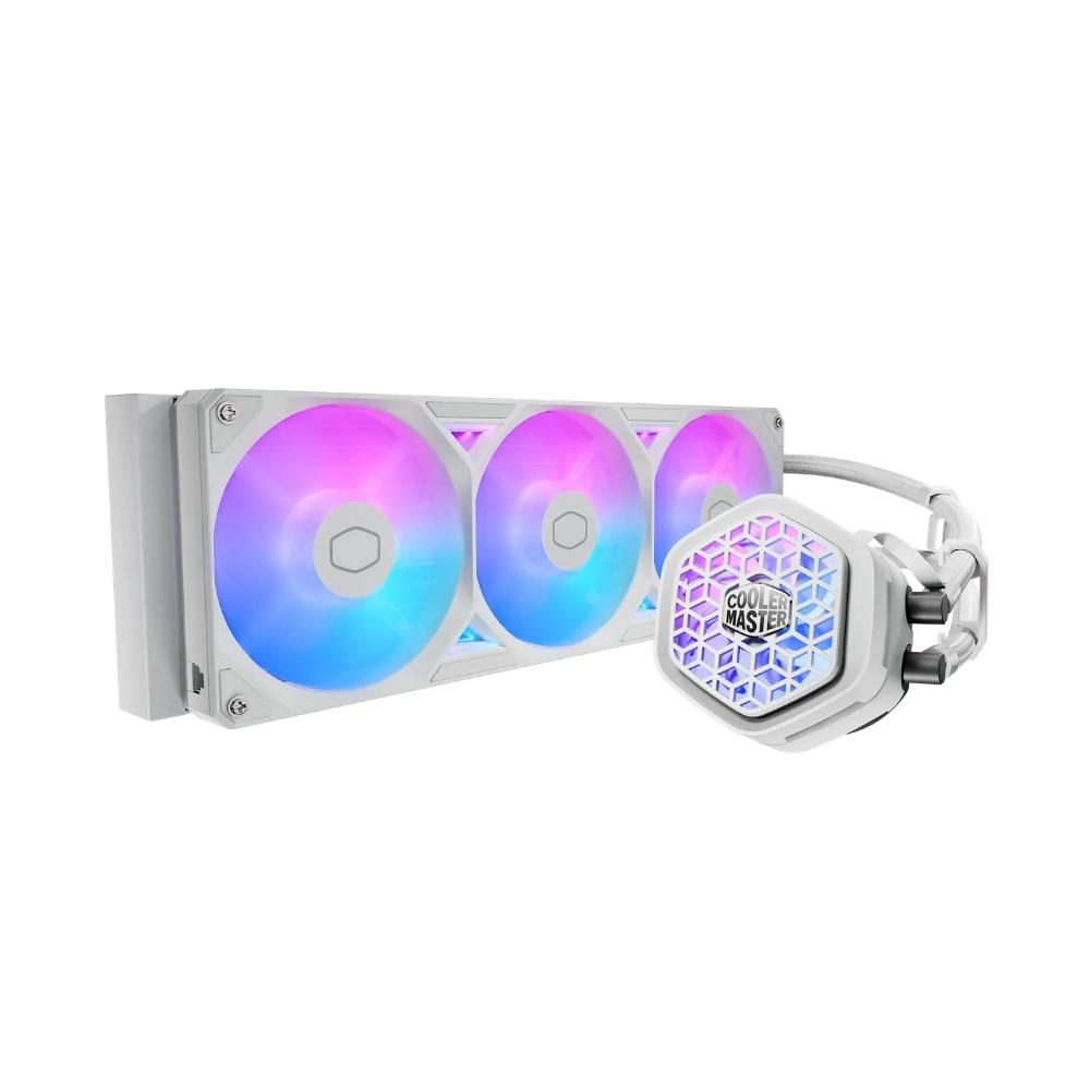Cooler Master vodní chladič MasterLiquid Atmos II VRM 360, 3x120mm, LGA1851, AM5, bílá