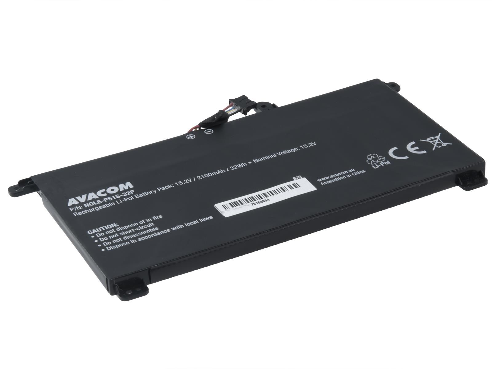 AVACOM Baterie pro Lenovo ThinkPad P51S, T570, T580 Li-Pol 15,2V 2100mAh 32Wh