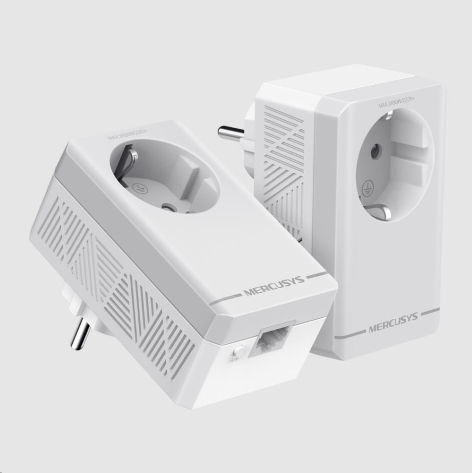 MERCUSYS MP300P KIT průchozí powerline set (AV600, 1x100Mb/sLAN)