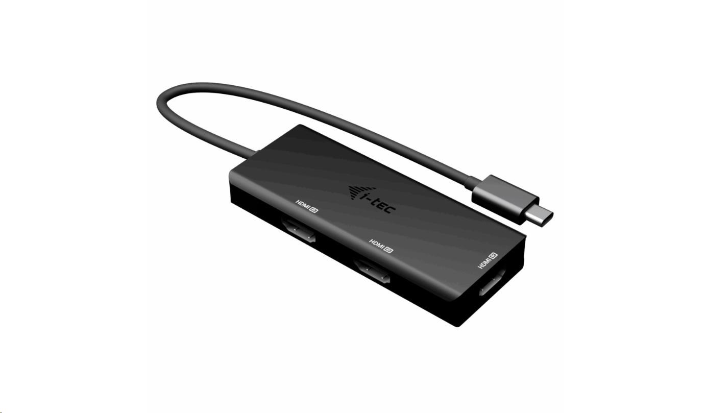 i-tec USB-C Triple 4K HDMI Video Adapter, Power Delivery 100W