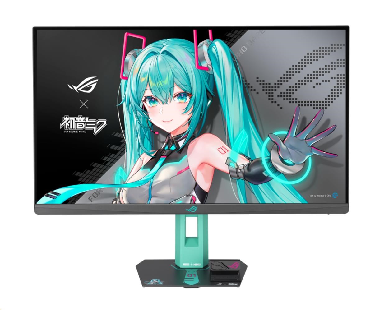 ASUS LCD ROG Strix XG27ACMEG-G Hatsune Miku Edition, 27" 2560x1440, 400nits, 1ms, 260Hz, USB, DP, HDMI, Audio, Vesa
