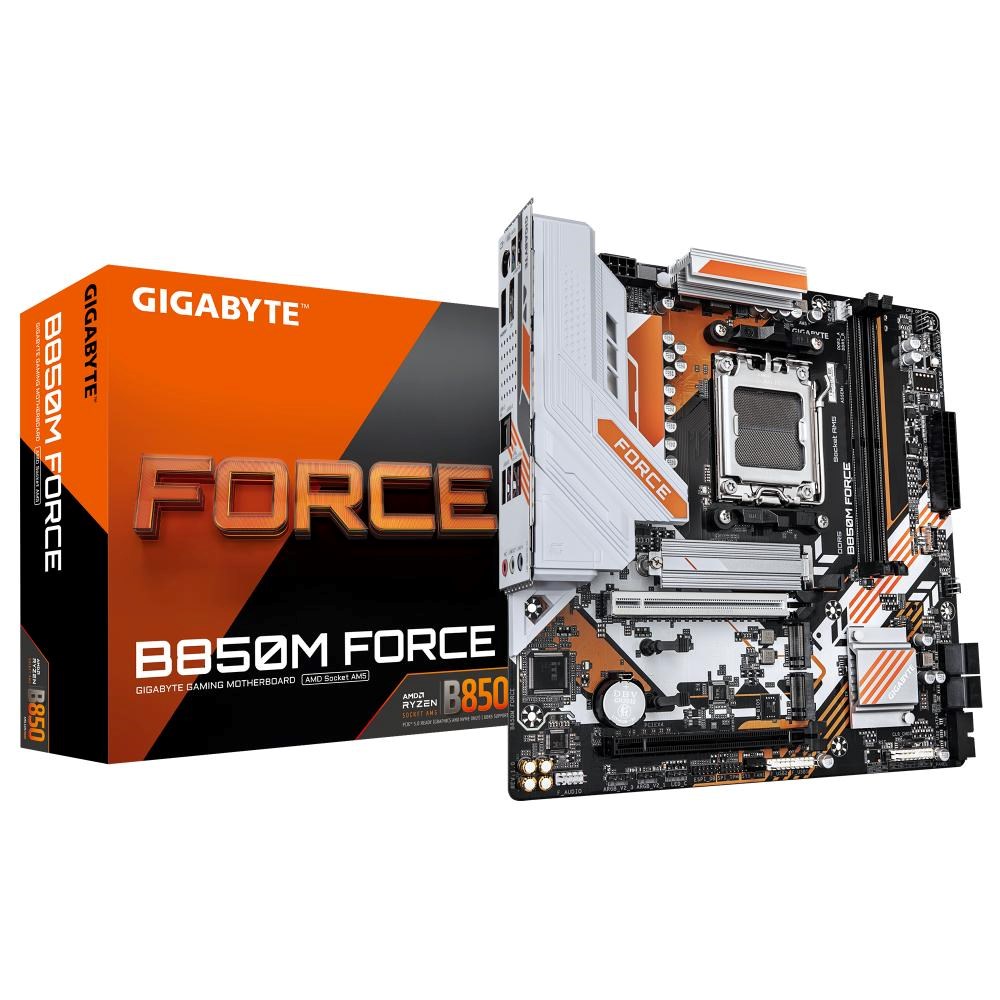 GIGABYTE MB Sc AM5 B850M FORCE, AMD B850, 2xDDR5, 1xDP, 1xHDMI, mATX