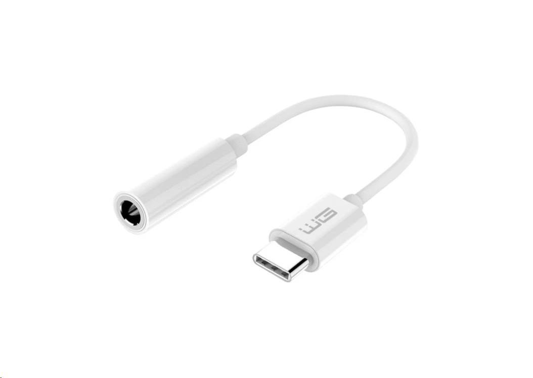 WG - Adaptér Type-C + 3,5mm jack / DAC chip / white