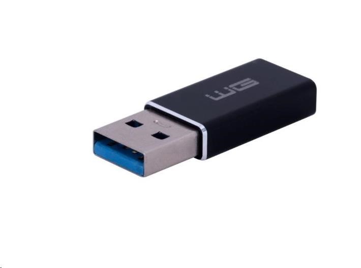 WG - Adaptér Type C (female) to USB-A 3.0 (male) / black
