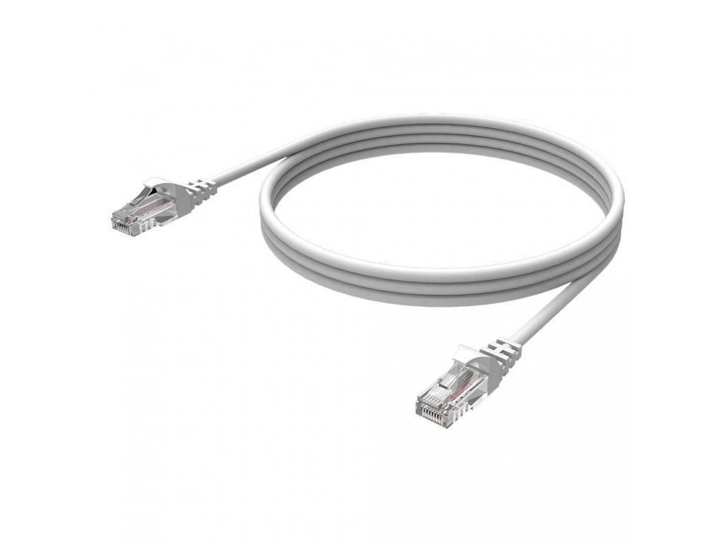 WG - Síťový ethernetový kabel RJ45 (male) to RJ45 (male) / CAT-6 / 15m / white