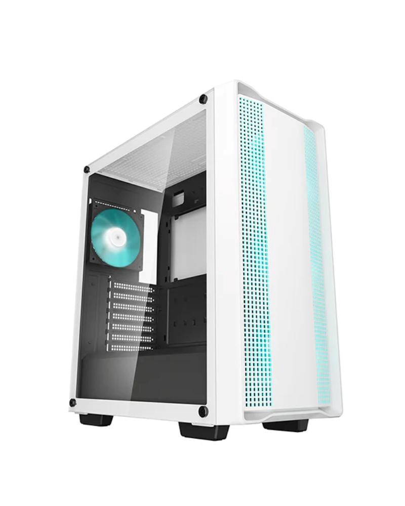 DEEPCOOL Case CC560 WH V2, ATX, Průhledná bočnice, 4x120mm Fan, bílá