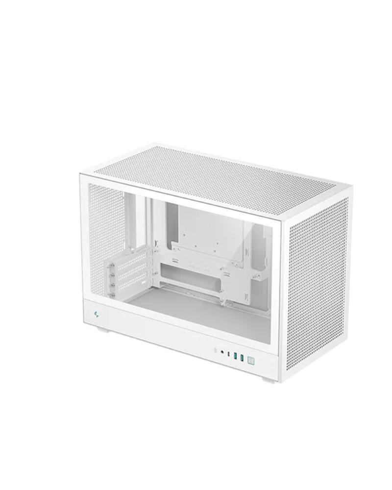 DEEPCOOL Case CH260 WH, mATX, Průhledná bočnice, bílá