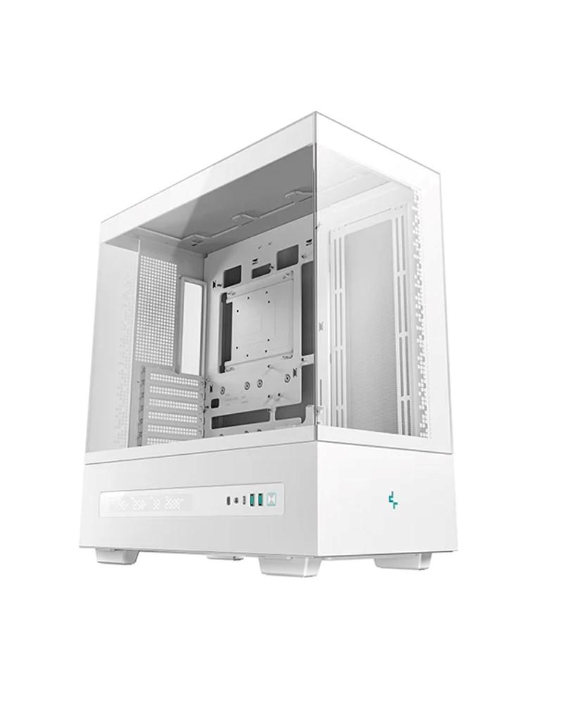 DEEPCOOL Case CH690 DIGITAL WH, ATX, Průhledná bočnice, bílá