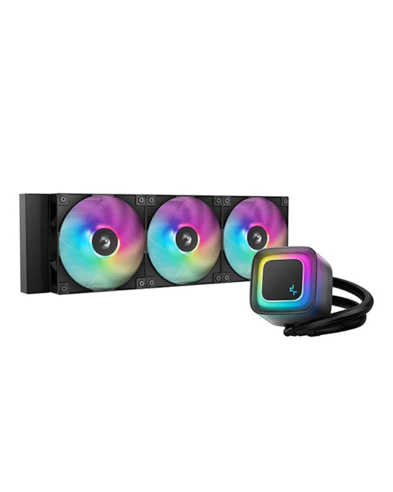 DEEPCOOL Vodní chladič LE360 V2, ARGB, 3x 120mm, AM5, LGA1851, černá