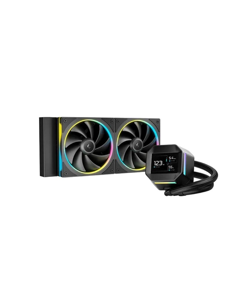 DEEPCOOL Vodní chladič LM240, ARGB, 2x 120mm, AM5, LGA1851, černá
